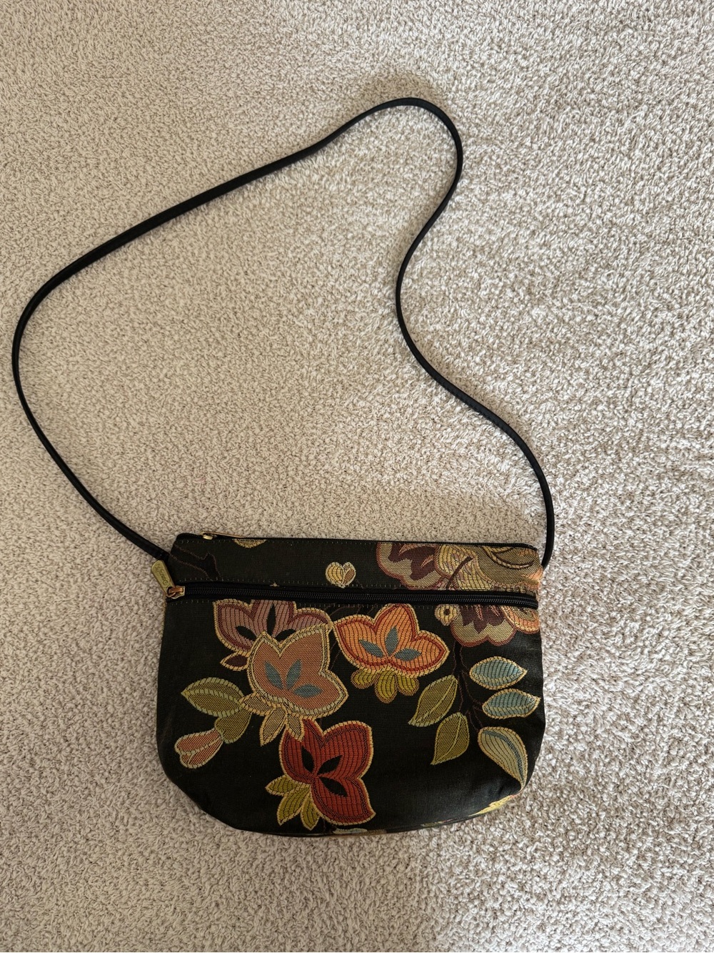 Vintage Danny K Beverly Hills Tapestry Shoulder Bag  Made in USA